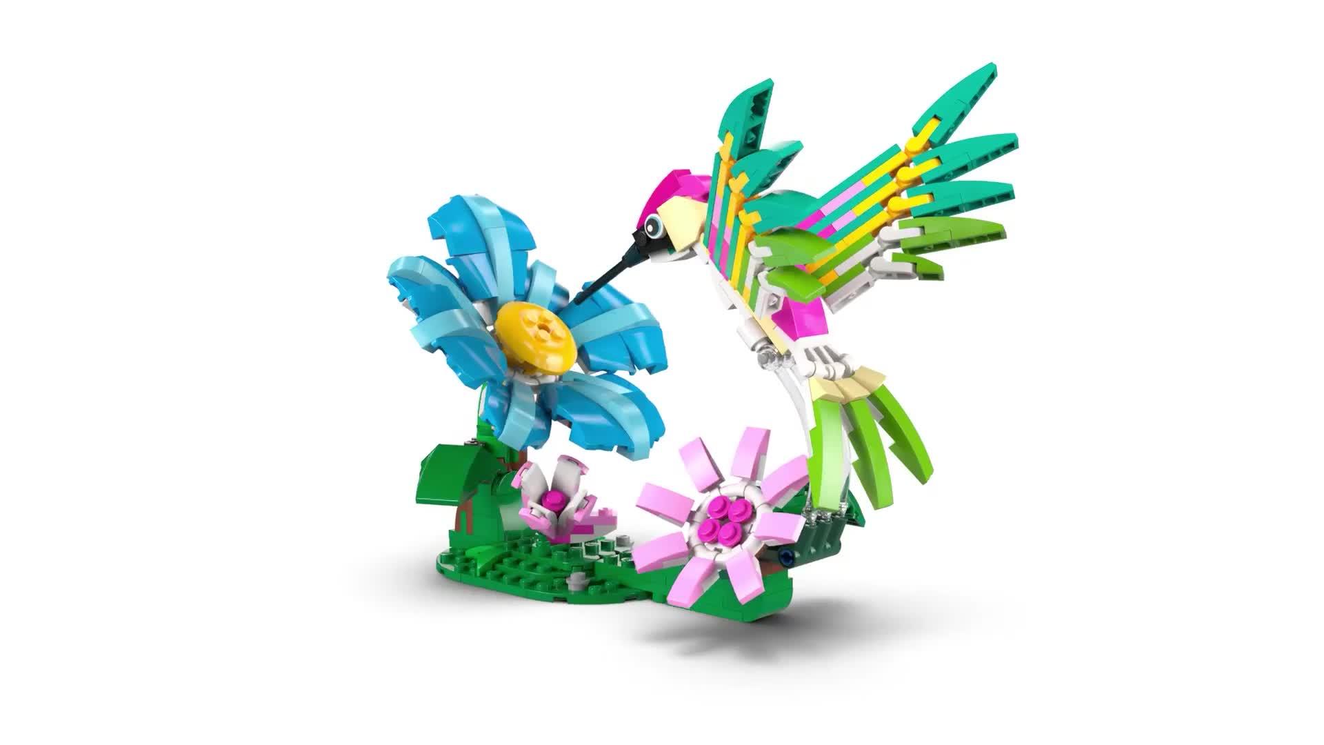 Image thumbnail 8 of 8 of LEGO Creator 3-in-1 Wild Animals: Colourful Hummingbird (31384)