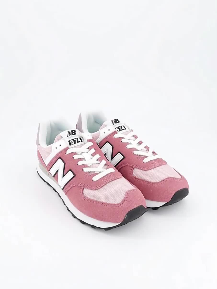 Video of new-balance-unisex-574-trainer-pink