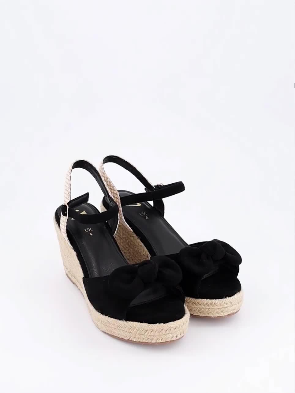 Video of the-very-collection-extra-wide-wedge-sandal-black