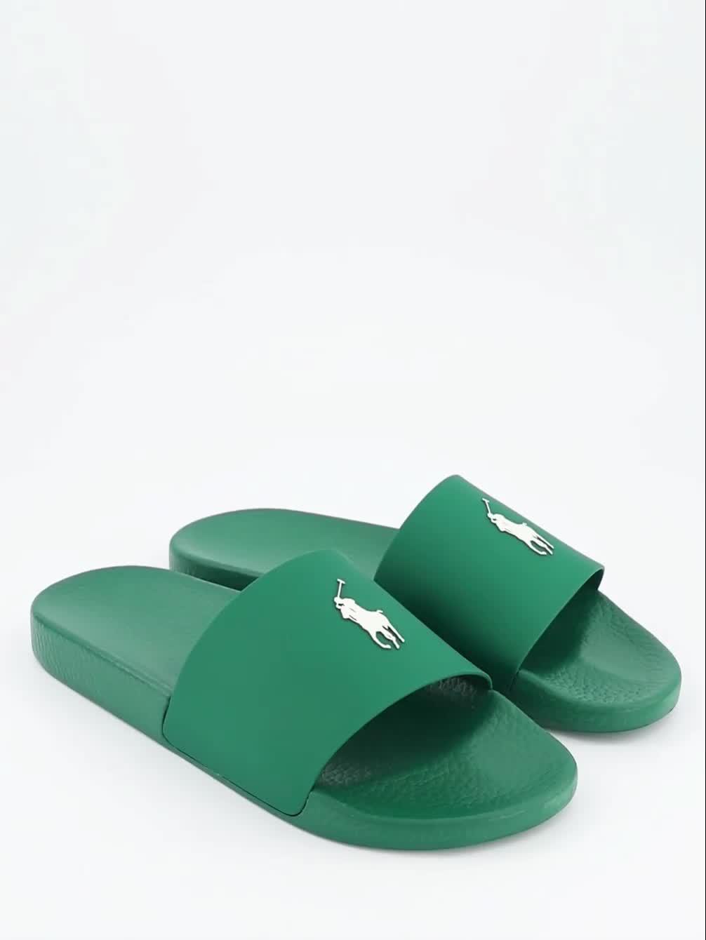 Image thumbnail 7 of 7 of Polo Ralph Lauren Pool Slider - Green