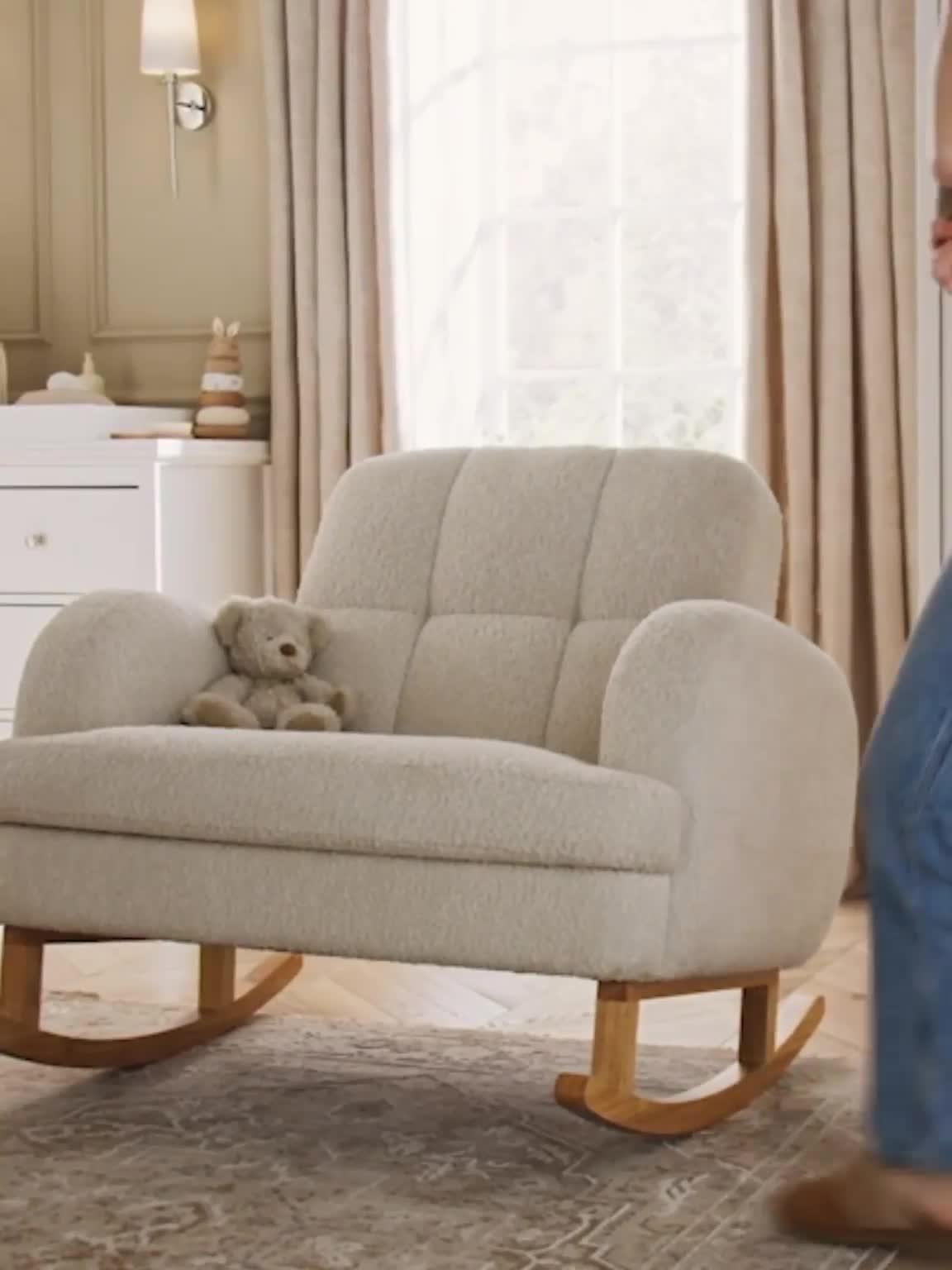 Video of cuddleco-etta-cuddle-nursing-chair-boucle-off-white