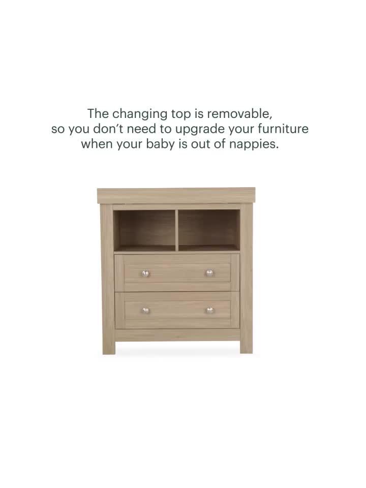 Image thumbnail 8 of 8 of CuddleCo Burford Dresser Changer - Oak