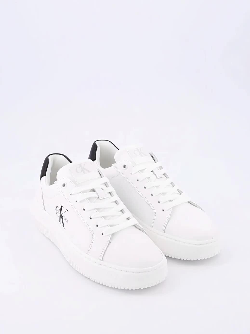 Video of calvin-klein-jeans-chunky-cupsole-monogram-trainers-white