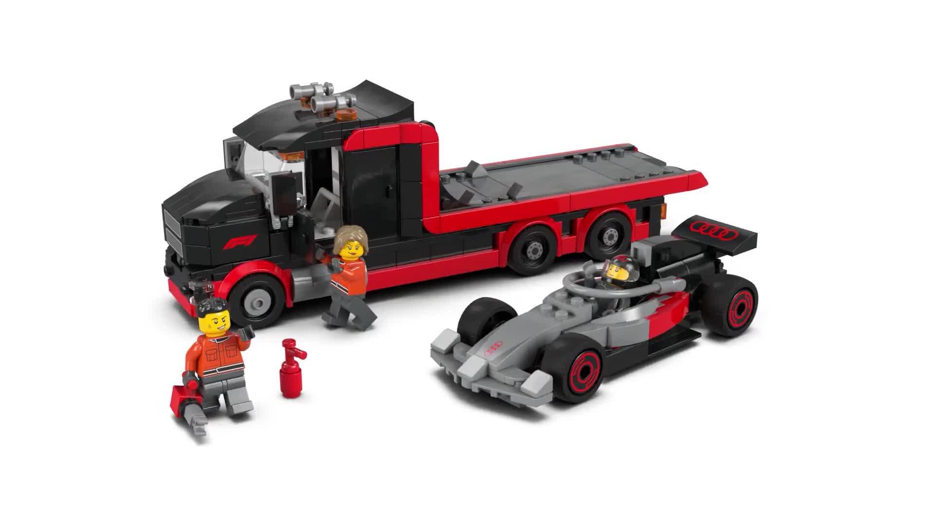 Image thumbnail 8 of 8 of LEGO City F1 Display Truck with Audi F1 Race Car 60493