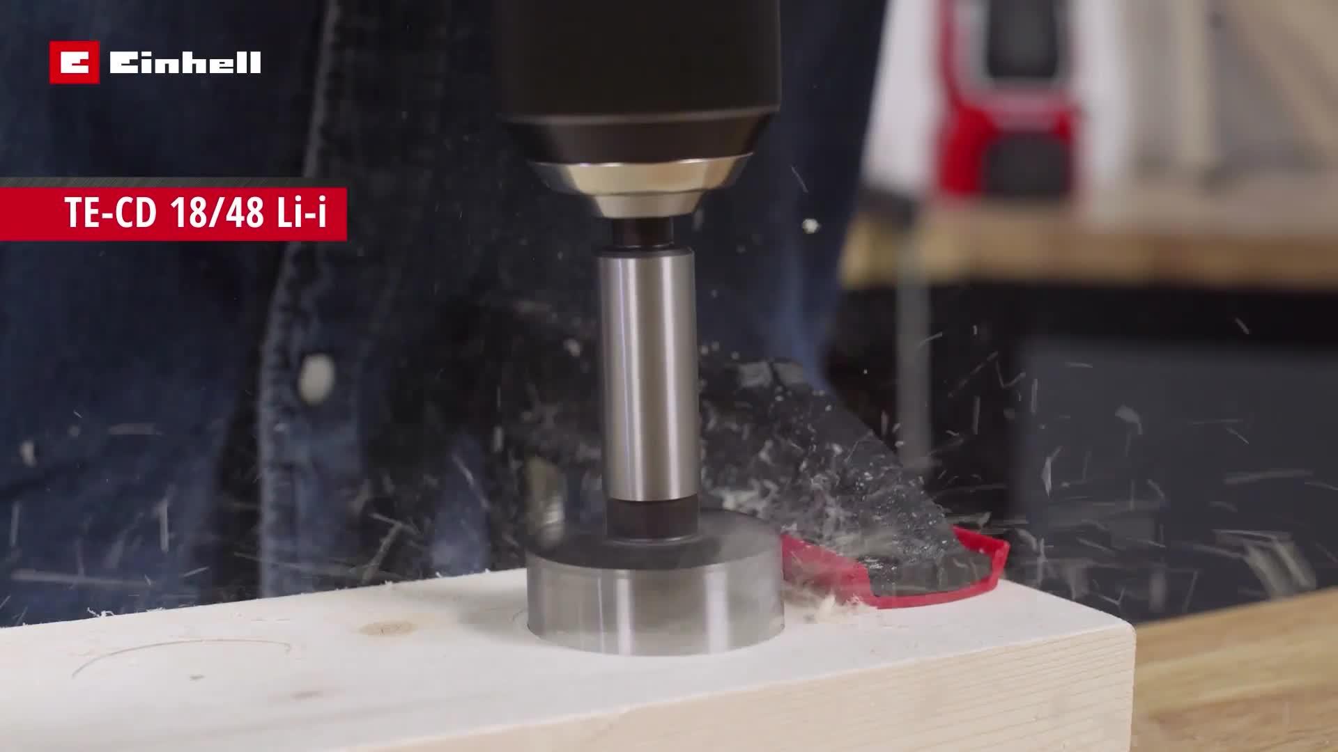 Video of einhell-pxc-18v-48nm-combi-drill-kit-2-x-2ah-batteries