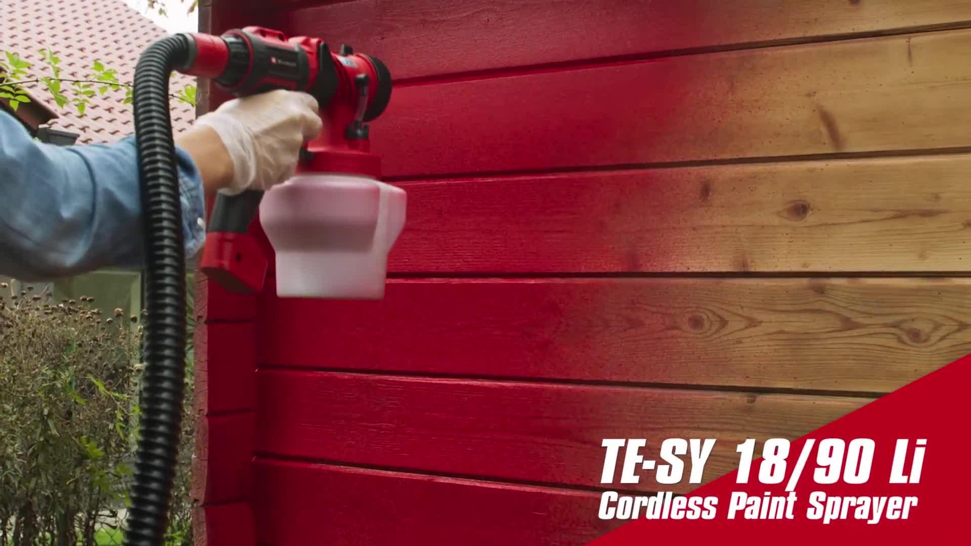 Video of einhell-pxc-18v-spray-gun-1000mlmin-body-only