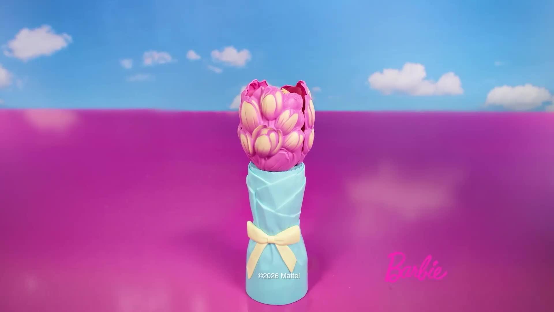Image thumbnail 8 of 8 of Barbie Petal Pop Scented Fashion Doll with Pink Tulip Dress, Reveal Accessories like Bunny &amp; More