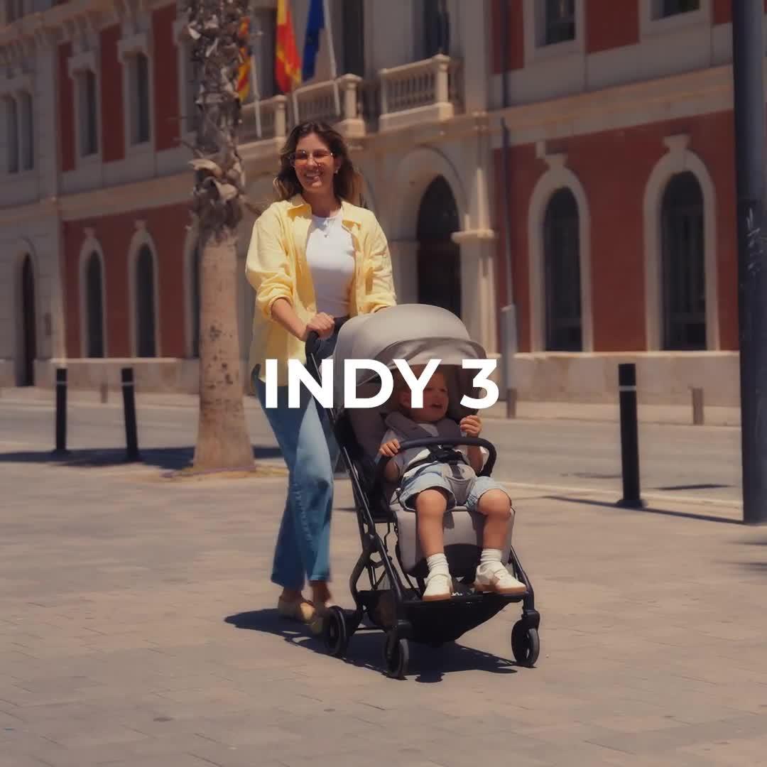 Image thumbnail 8 of 8 of Kinderkraft Indy 3 Compact Pushchair - Grey