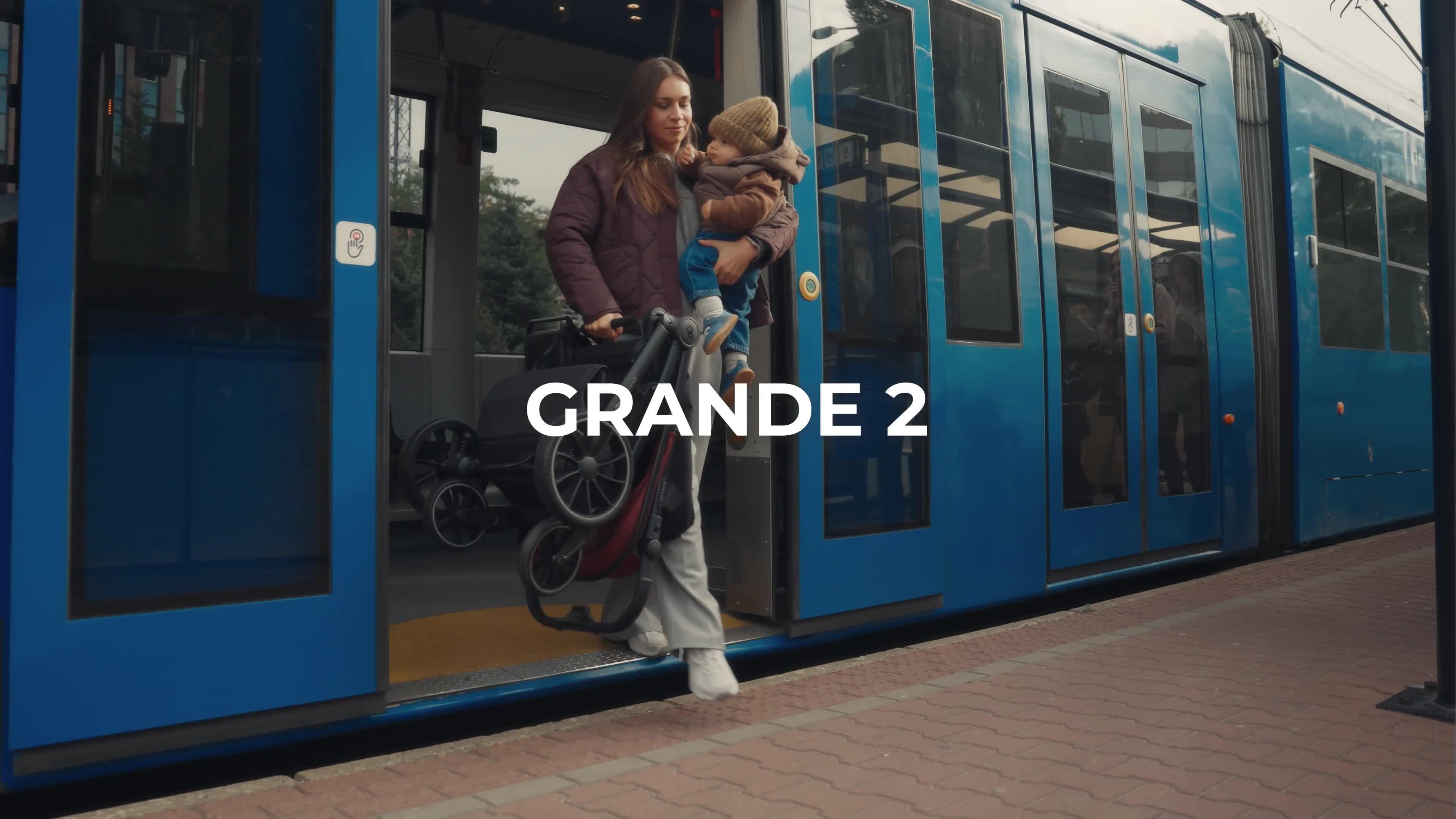 Video of kinderkraft-grande-2-pushchair-green