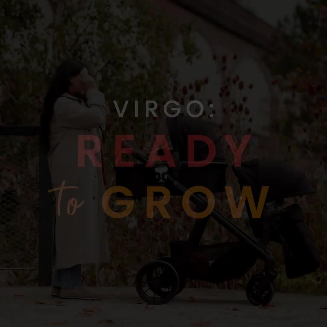 Image thumbnail 8 of 8 of Ickle Bubba VIRGO GROWING FAMILY 14 PIECE TRAVEL SYSTEM WITH I-SIZE CIRRUS CAR SEAT &amp; ISOFIX BASE - Black / Black / Tan