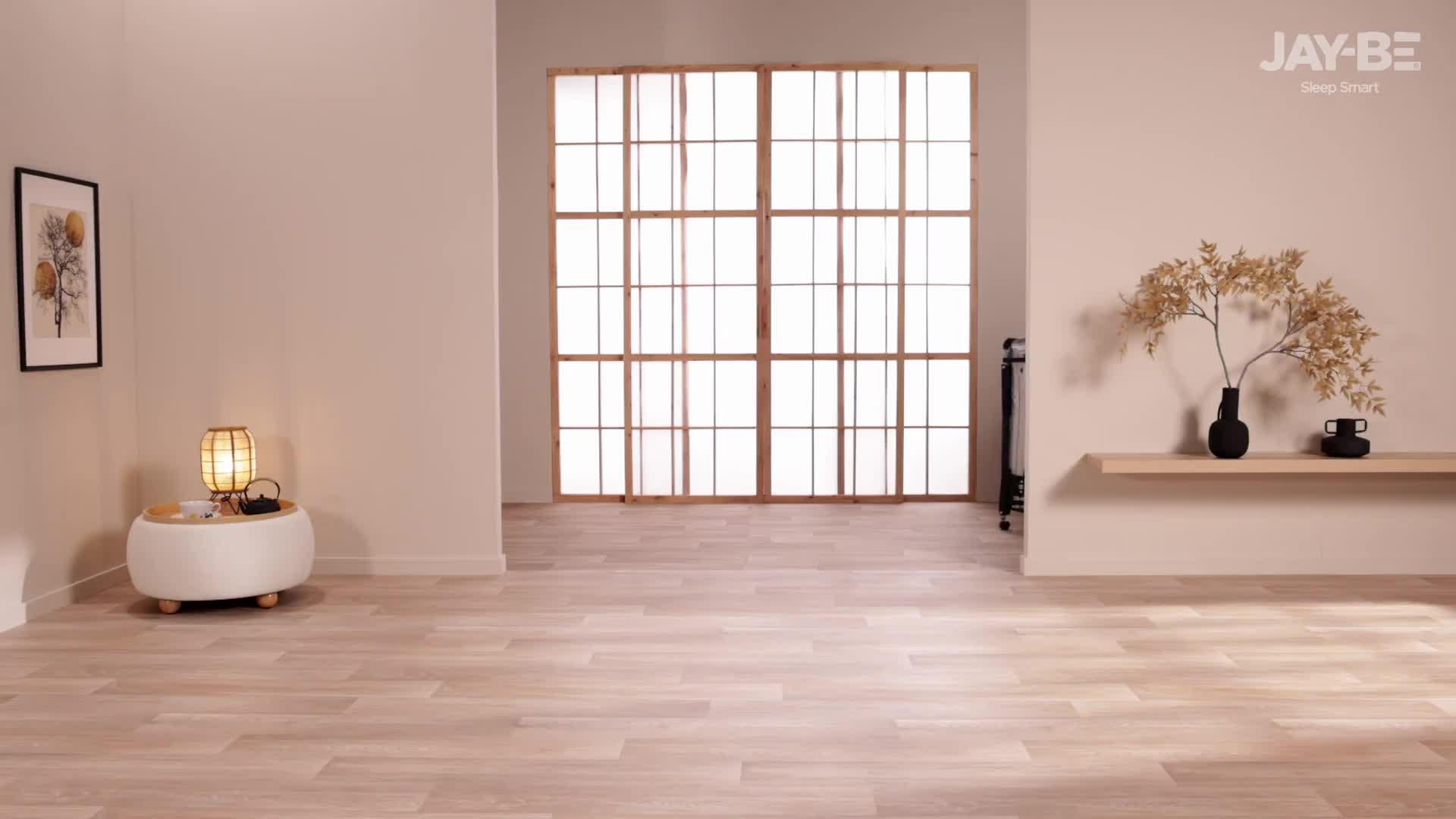 Video of jaybe-jay-be-qe80-quick-folding-bed-with-comfort-mattress-single