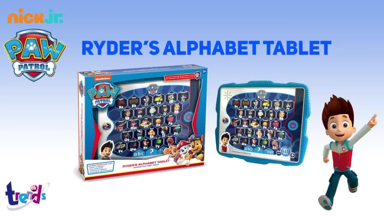 Video of paw-patrol-ryders-alphabet-tablet