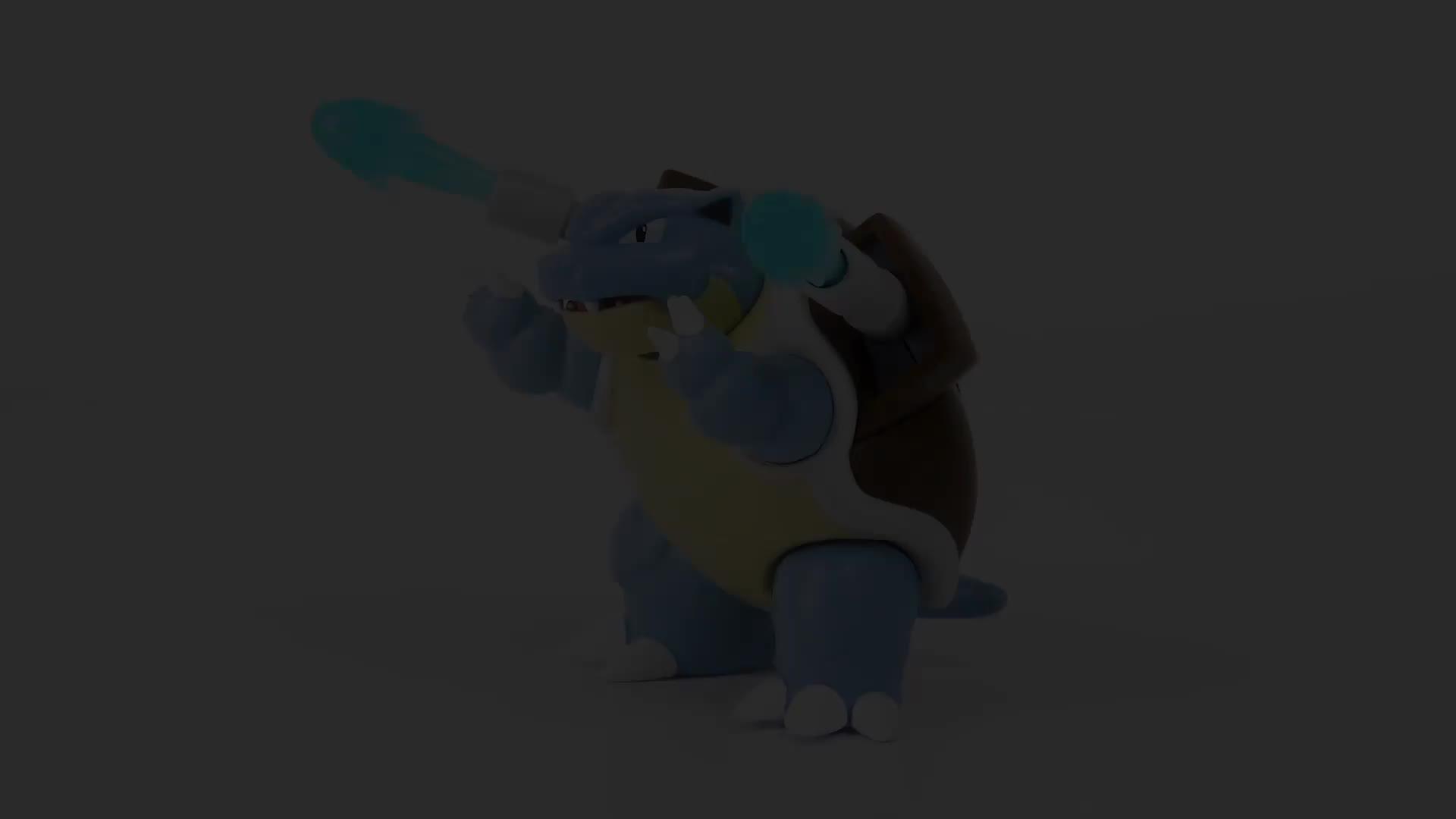 Video of pokemon-blastoise-45-inch-battle-feature-figure