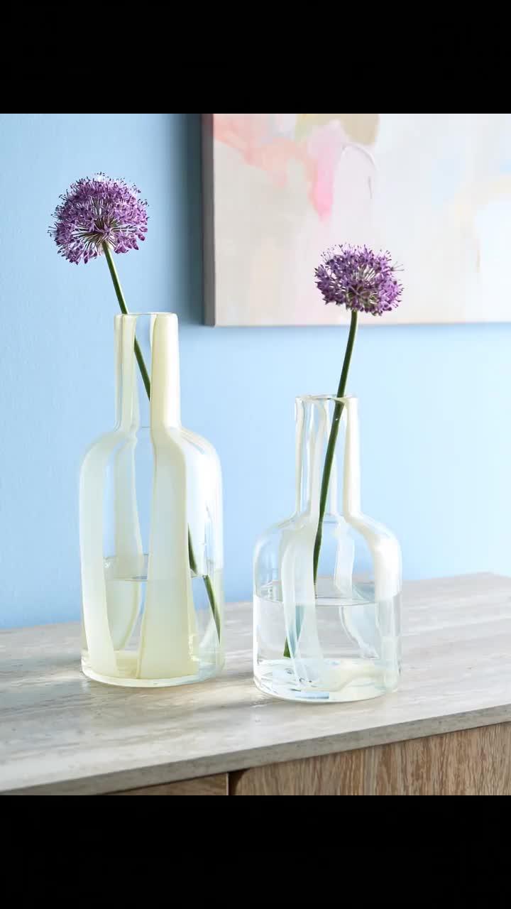 Image thumbnail 8 of 8 of The Very Collection Striped Glass Vase Set Of 2