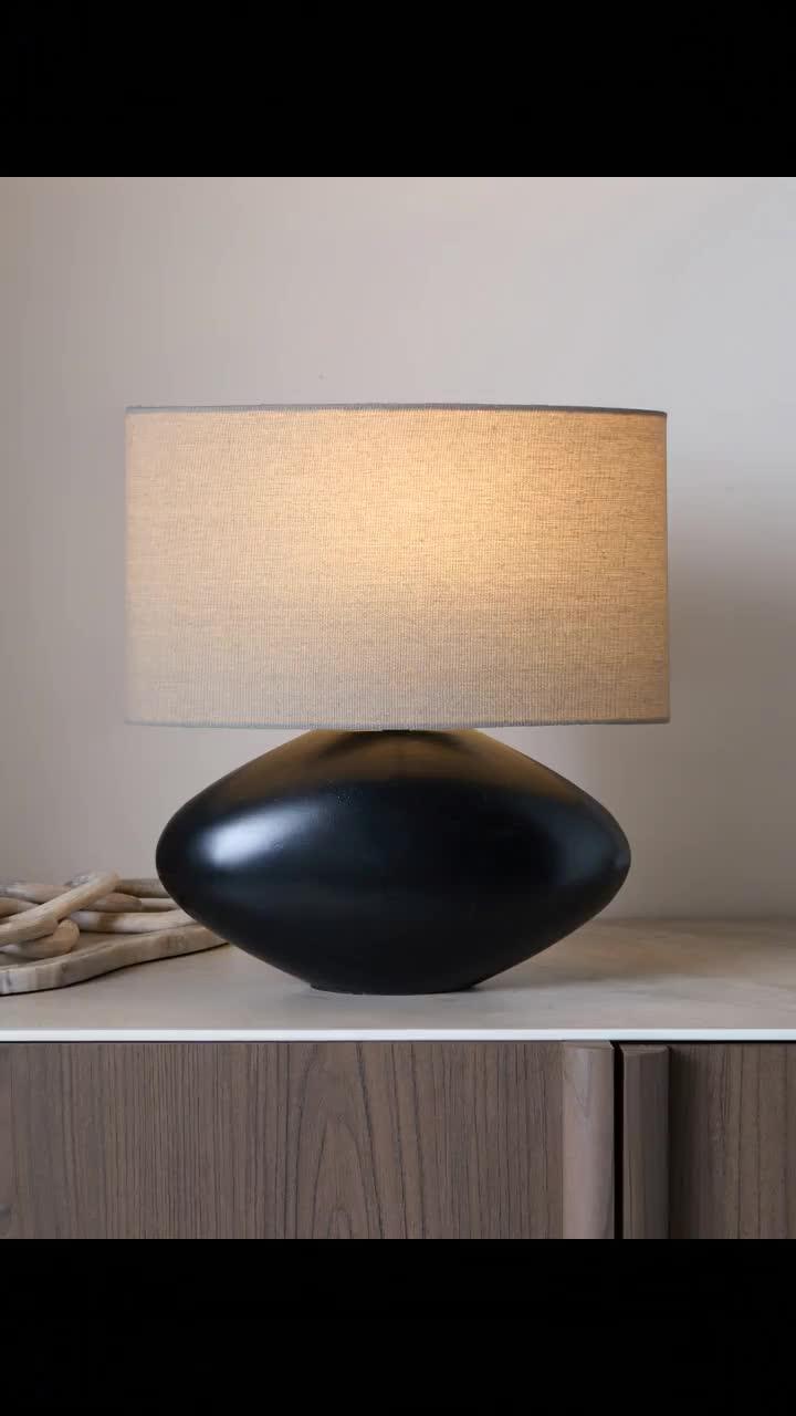 Image thumbnail 8 of 8 of Michelle Keegan Home Pebble Base Wooden Table Lamp - Pine Wood