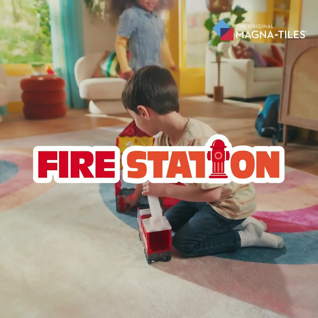 Video of magna-tiles-fire-station