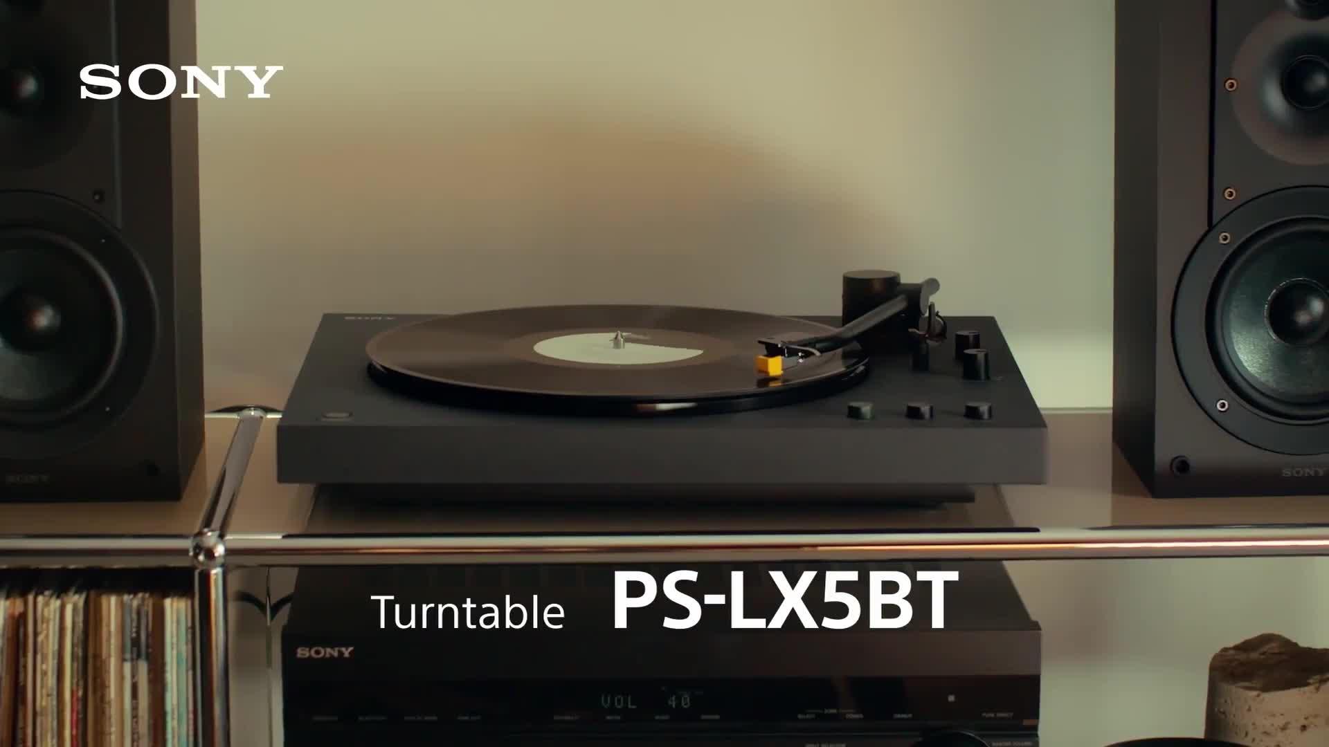 Video of sony-ps-lx5bt-automatic-bluetooth-turntable-ndash-black