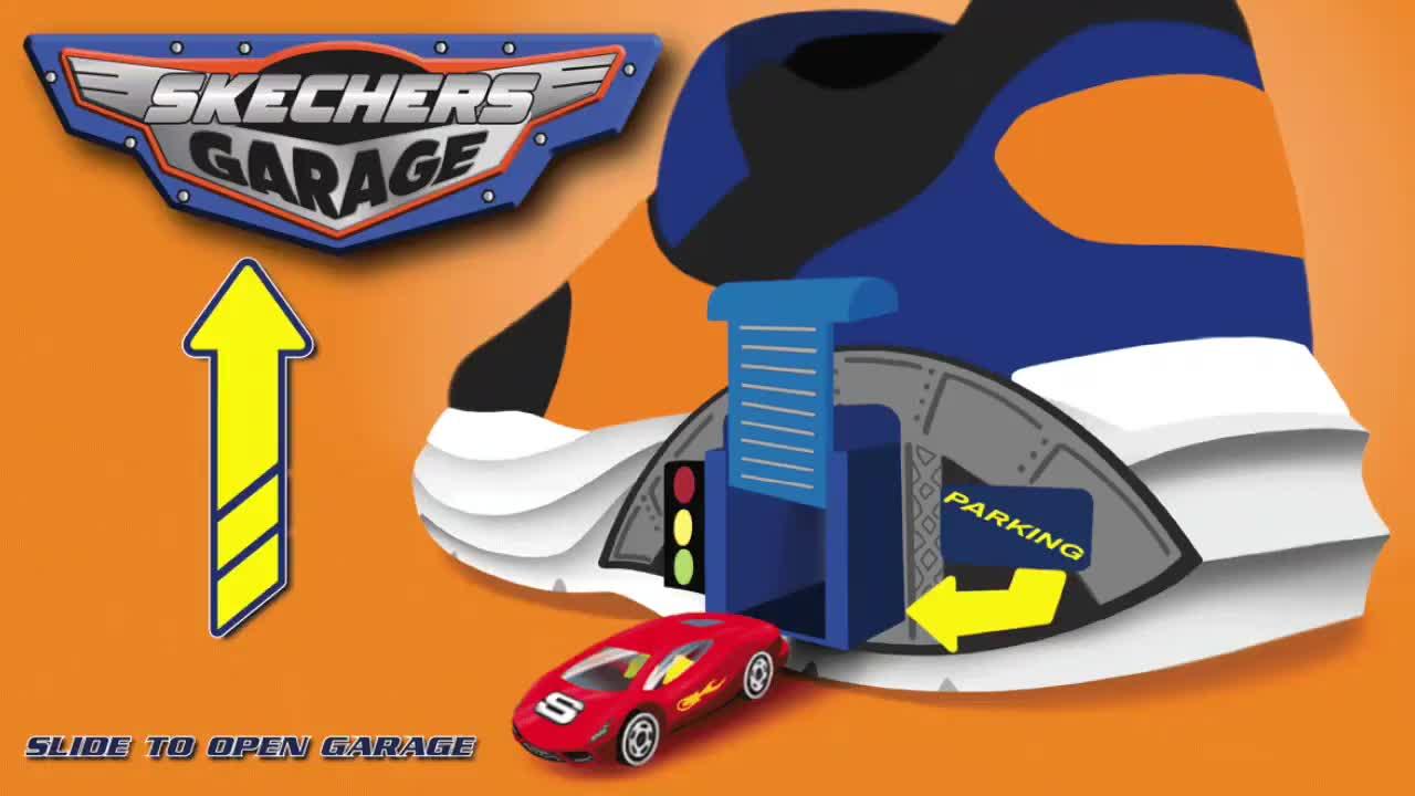Image thumbnail 7 of 7 of Skechers Junior Garage Graphic Sports Trainers - Black