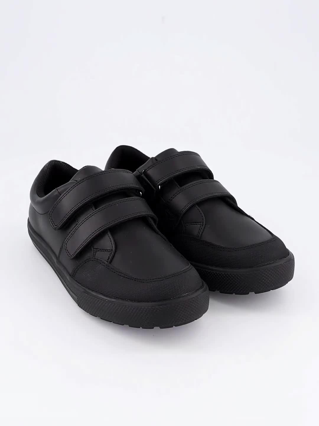 Image thumbnail 8 of 8 of The Very Collection Wide Fit Boys Mateo Double Strap Trainer School Shoe - Black