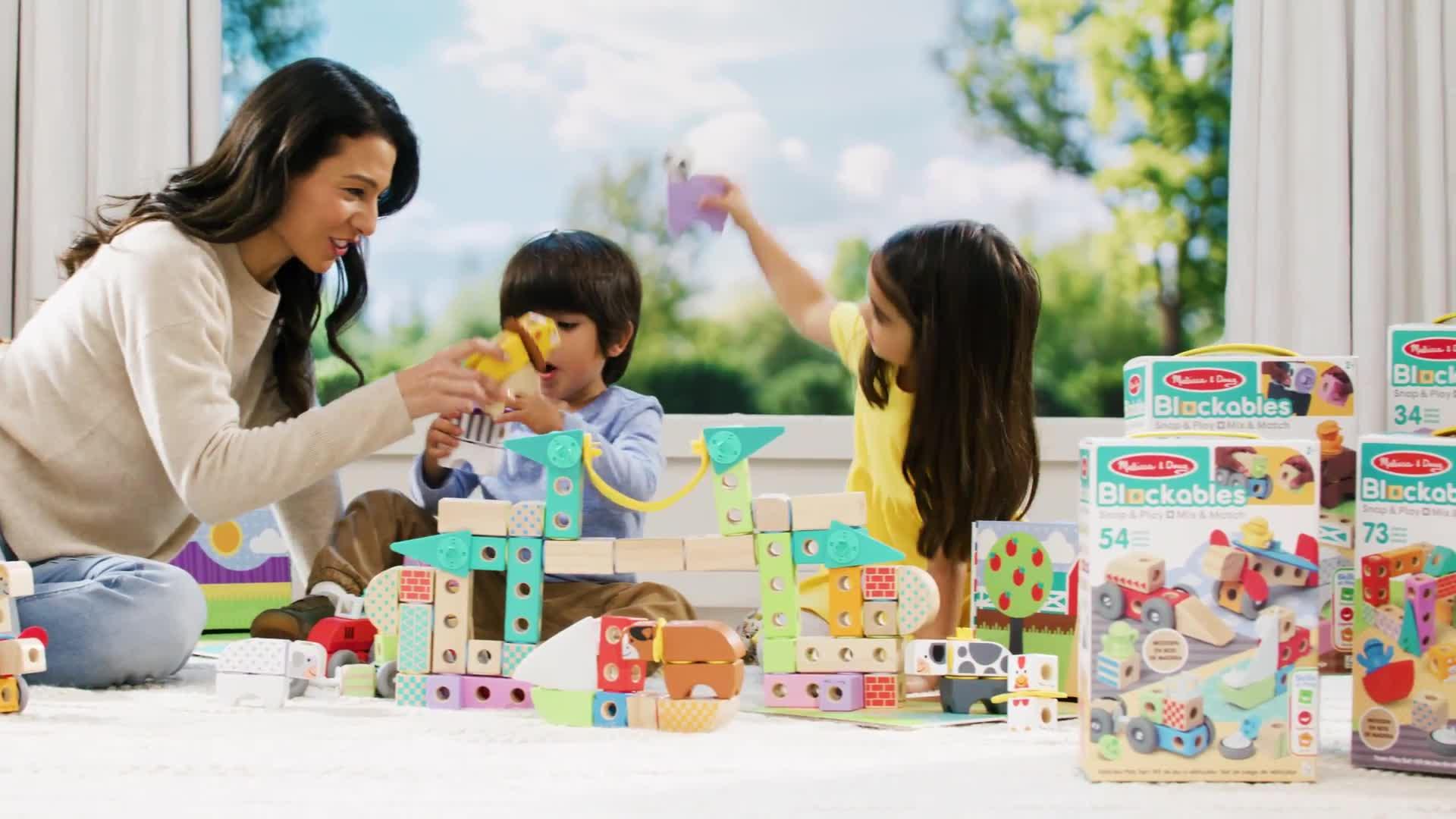 Image thumbnail 7 of 7 of Melissa & Doug Blockables Woodland Crtrs