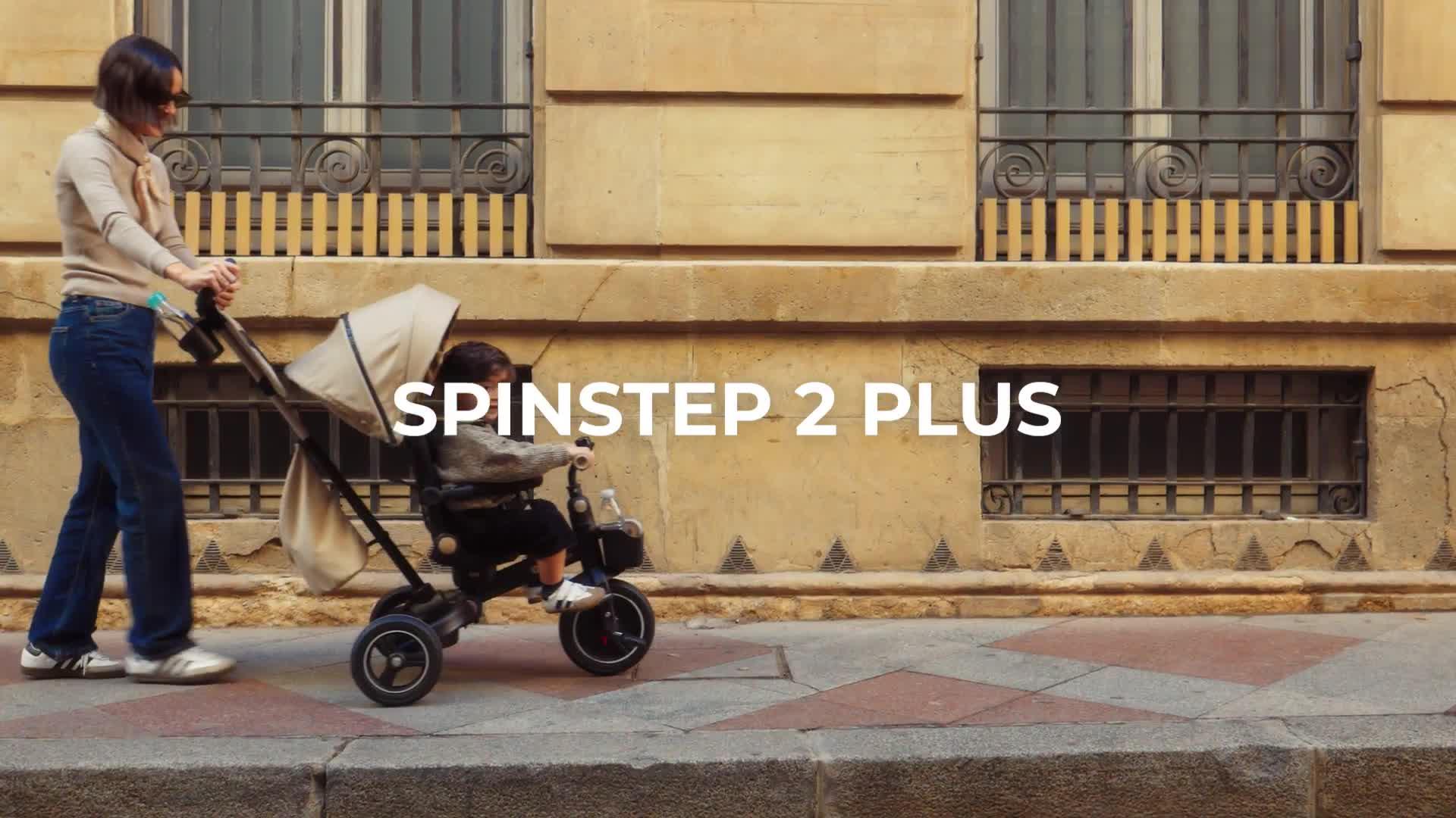 Video of kinderkraft-spinstep-2-plus-tricycle-beige