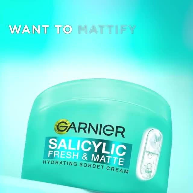Image thumbnail 8 of 8 of Garnier Salycilic Fresh &amp; Pure Sorbet Cream 85ml