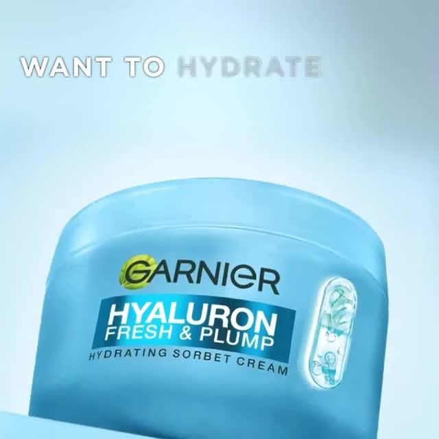 Image thumbnail 8 of 8 of Garnier Hyaluron Fresh & Plump Sorbet Cream 85ml