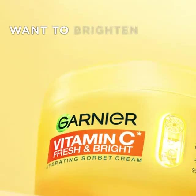 Image thumbnail 8 of 8 of Garnier Vitamin C Fresh &amp; Bright Sorbet Cream 85ml