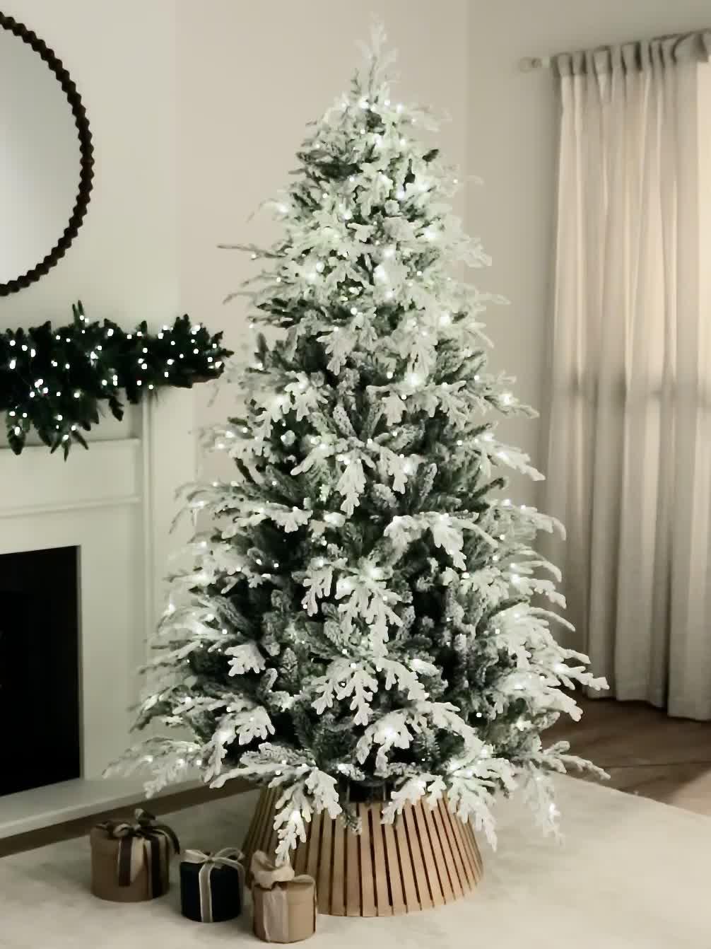 Image thumbnail 8 of 8 of The Very Collection 7Ft Snowfall Pre Lit Christmas&nbsp;Tree