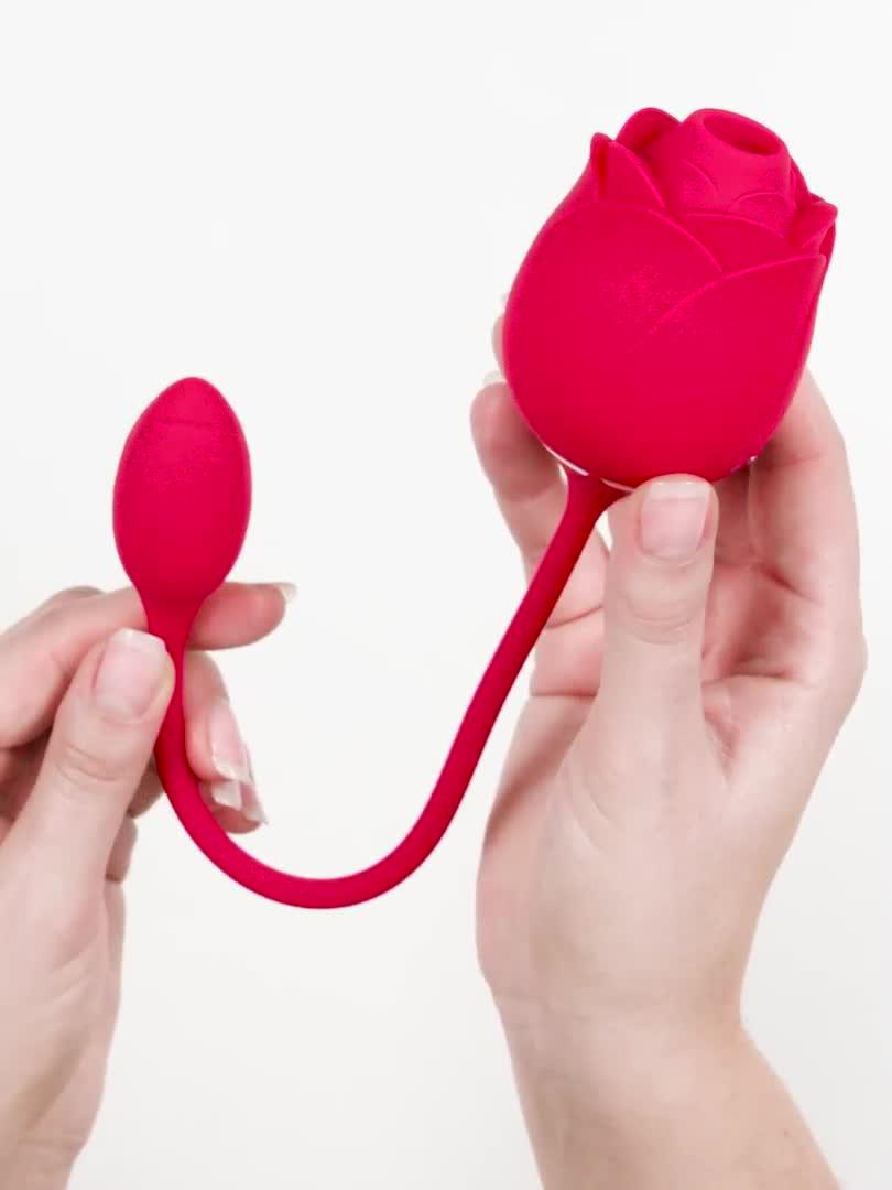 Image thumbnail 8 of 8 of Lovehoney Rose Glow 2-in-1 Clitoral Suction Stimulator with Egg Vibrator