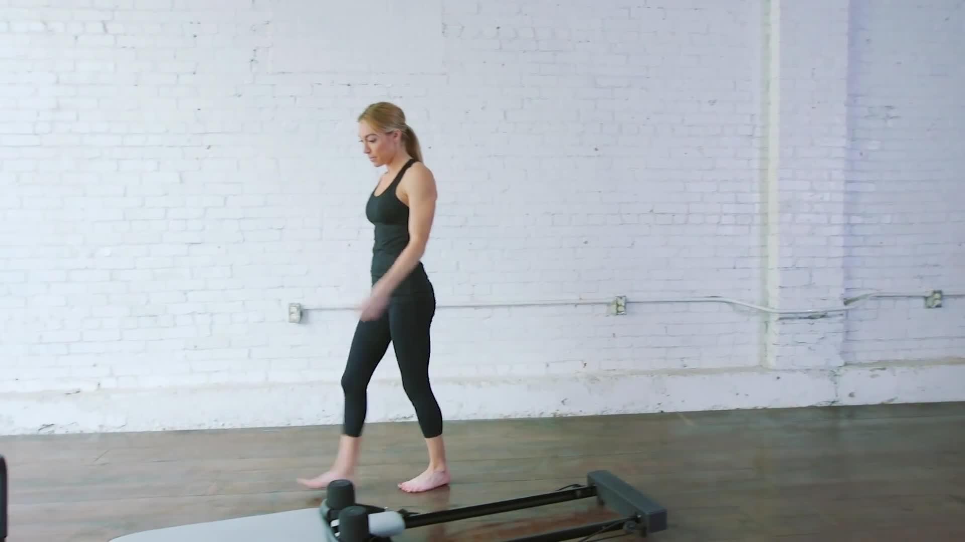 Image thumbnail 8 of 8 of AeroPilates Reformer 4 Cord with Flared Footbar (Grey)