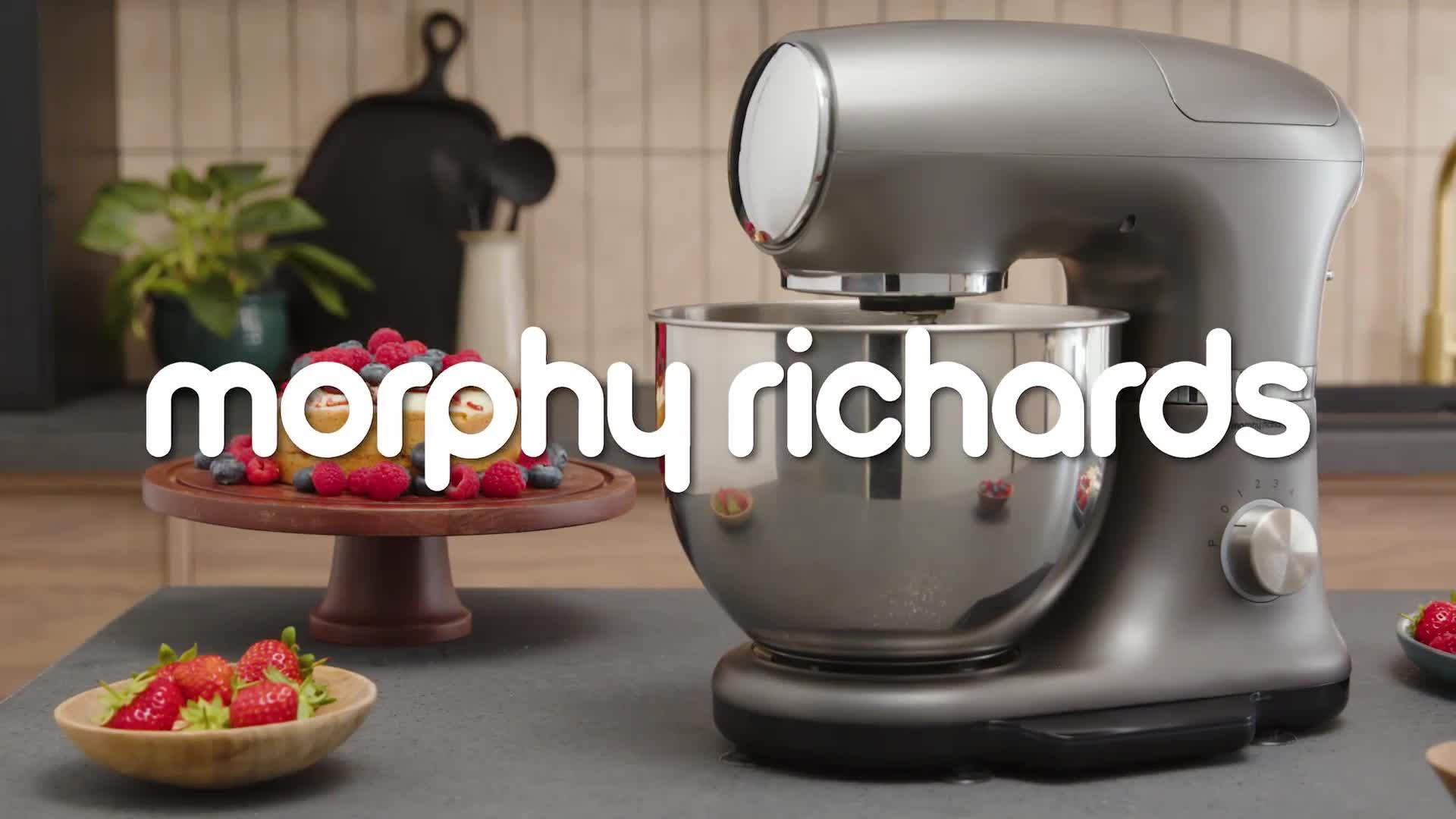Video of morphy-richards-stand-mixer-grey