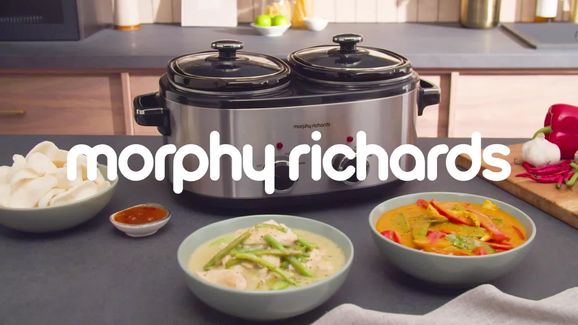 Image thumbnail 8 of 8 of Morphy Richards 3.8L DuoServe Double Pot Slow Cooker