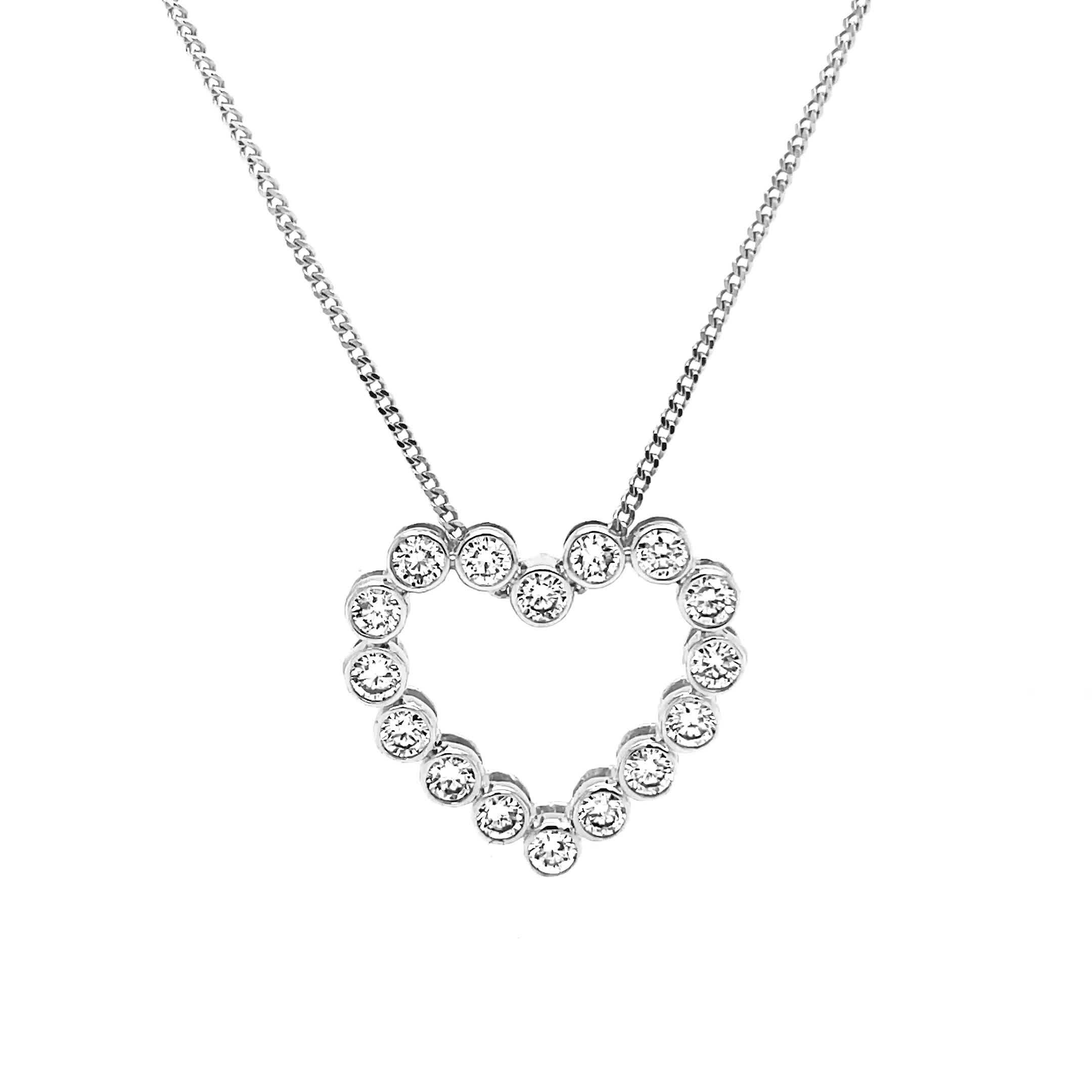 Image thumbnail 6 of 6 of Harriet Sterling 0.50Ct Lab-Grown Diamond Heart Pendant Necklace - Silver