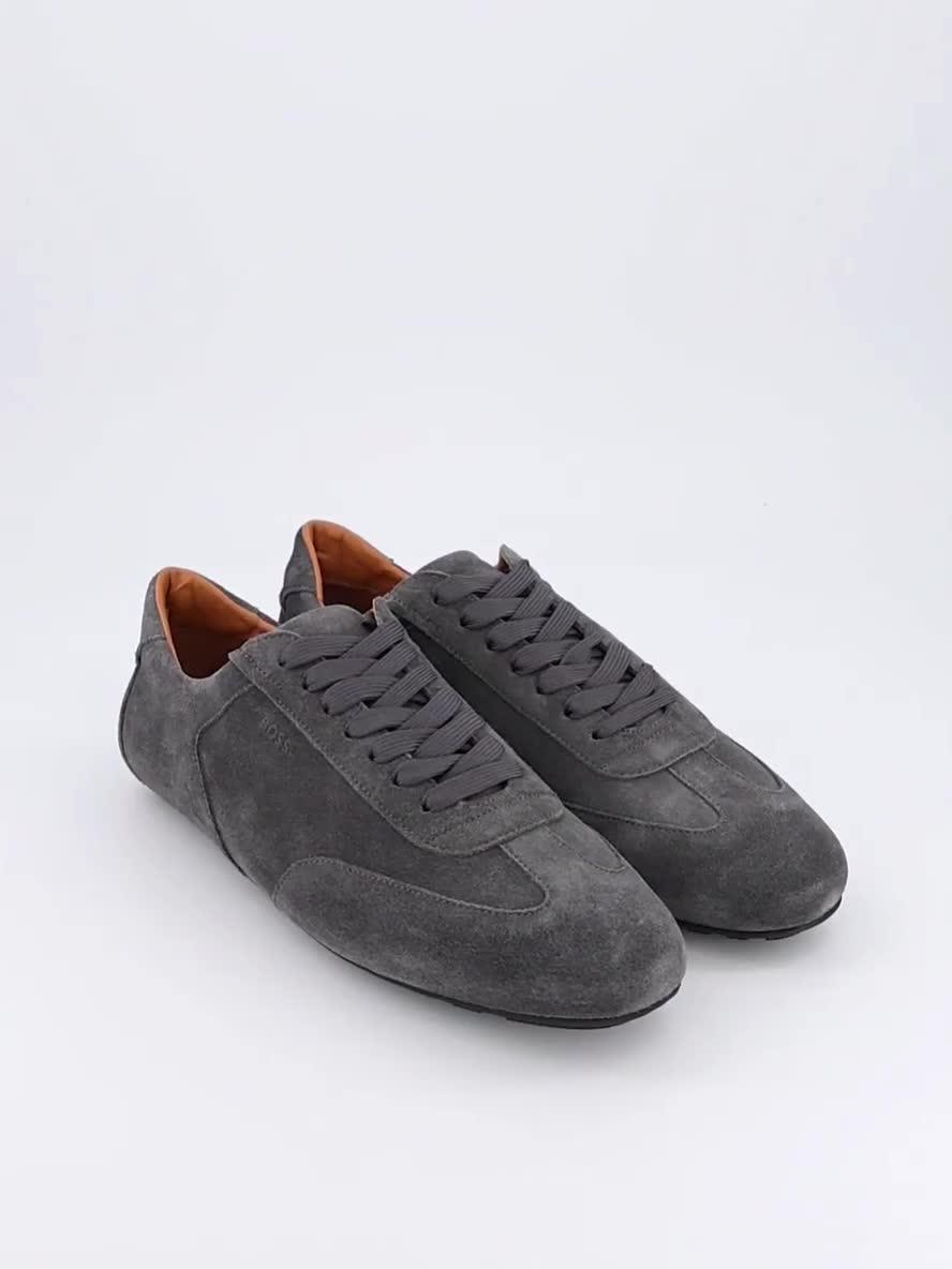 Image thumbnail 7 of 7 of BOSS Noel Suede Low Profile Trainers - Dark Grey