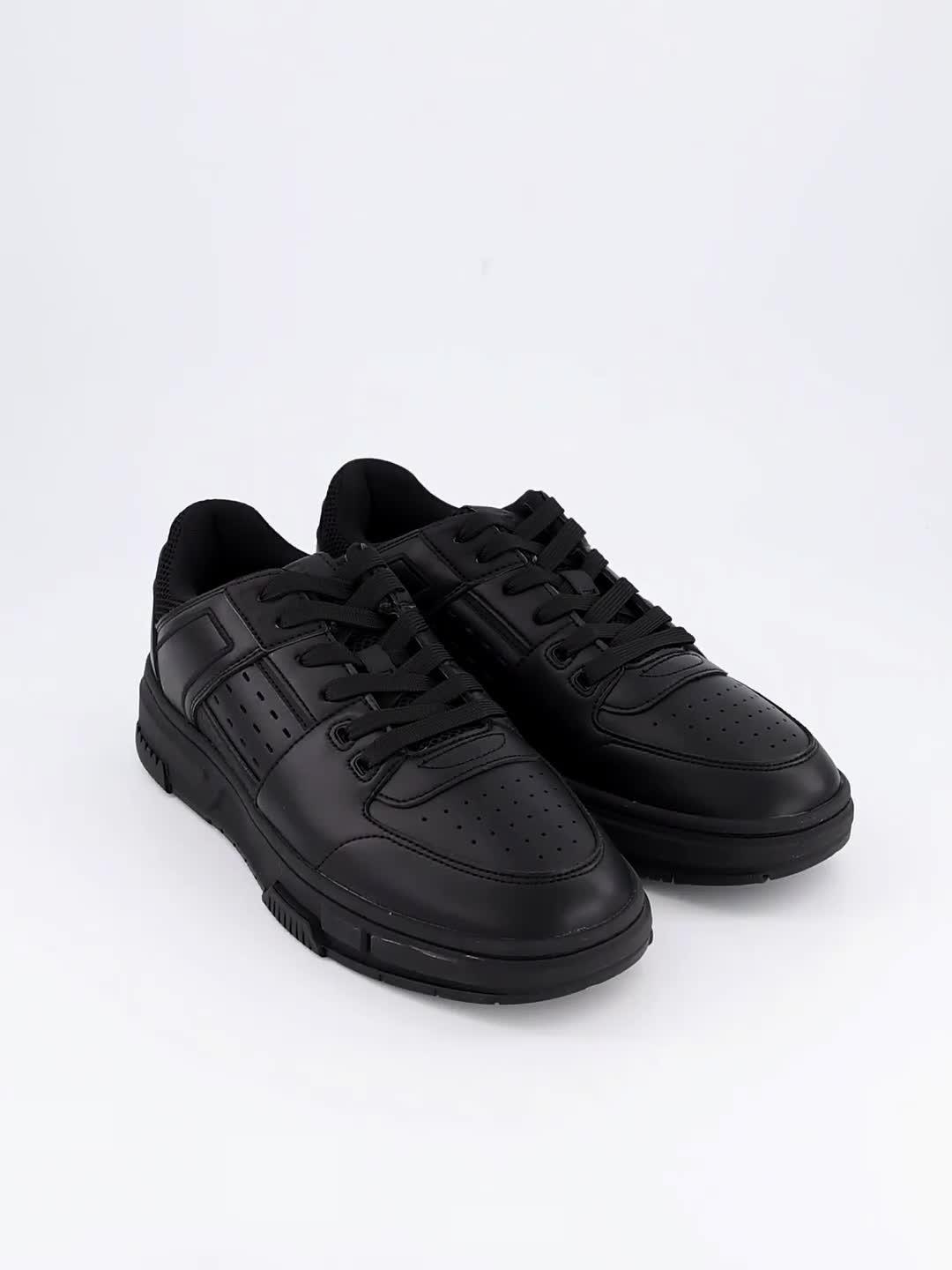 Image thumbnail 7 of 7 of HUGO Yarrow Tenn PU Trainers - Black