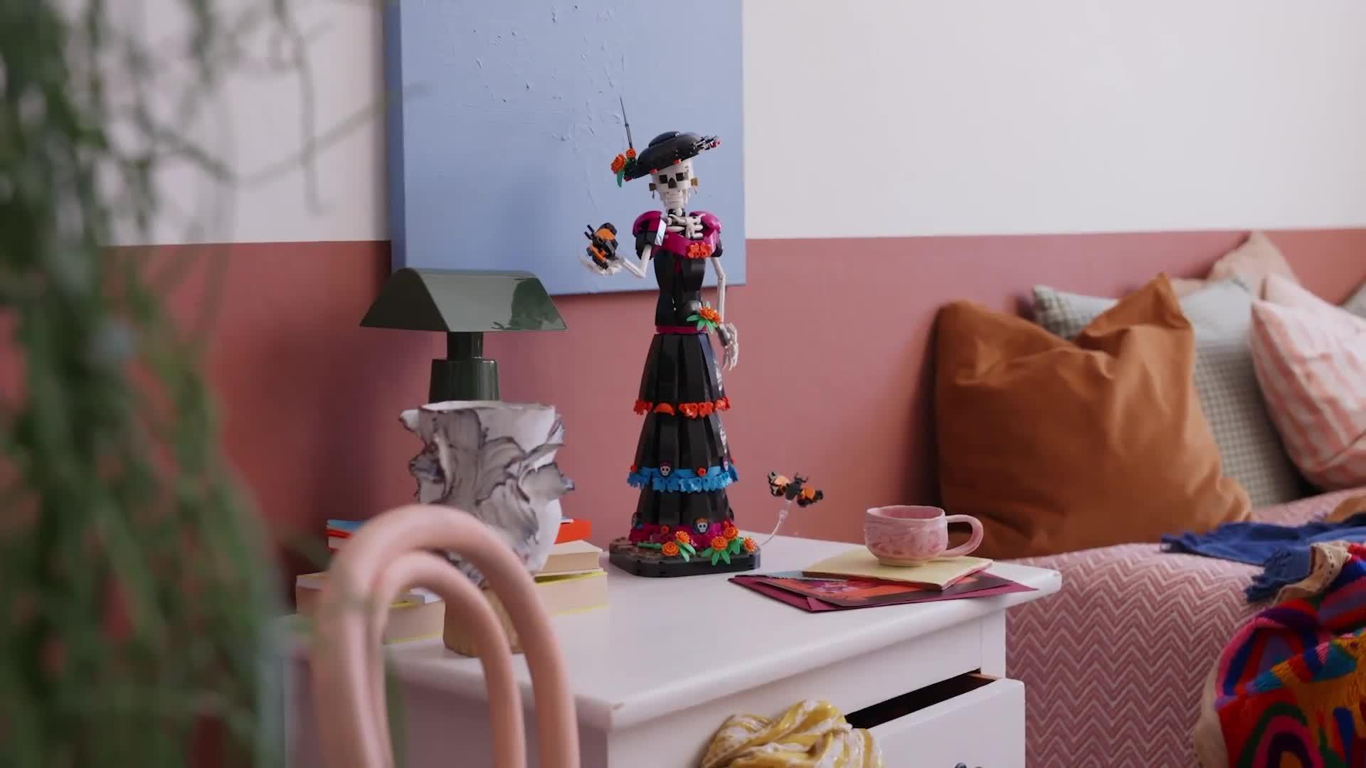 Image thumbnail 8 of 8 of LEGO Ideas La Catrina Figurine Building Set 21372