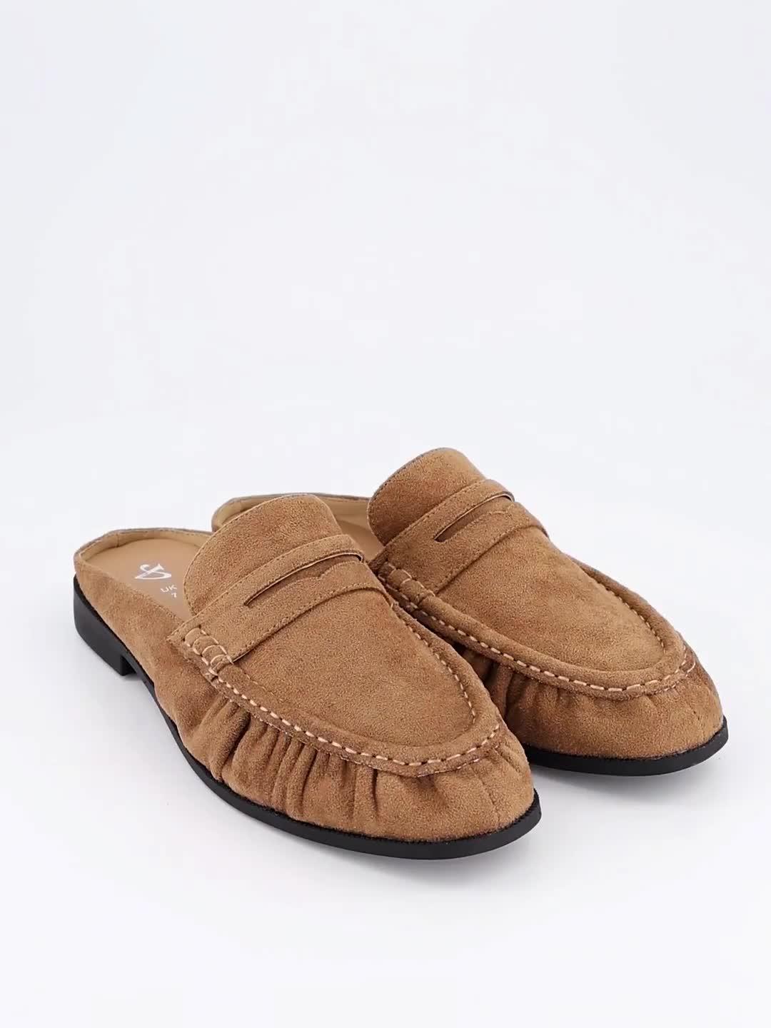 Image thumbnail 7 of 7 of The Very Collection Wide Fit Mule Loafer - Taupe