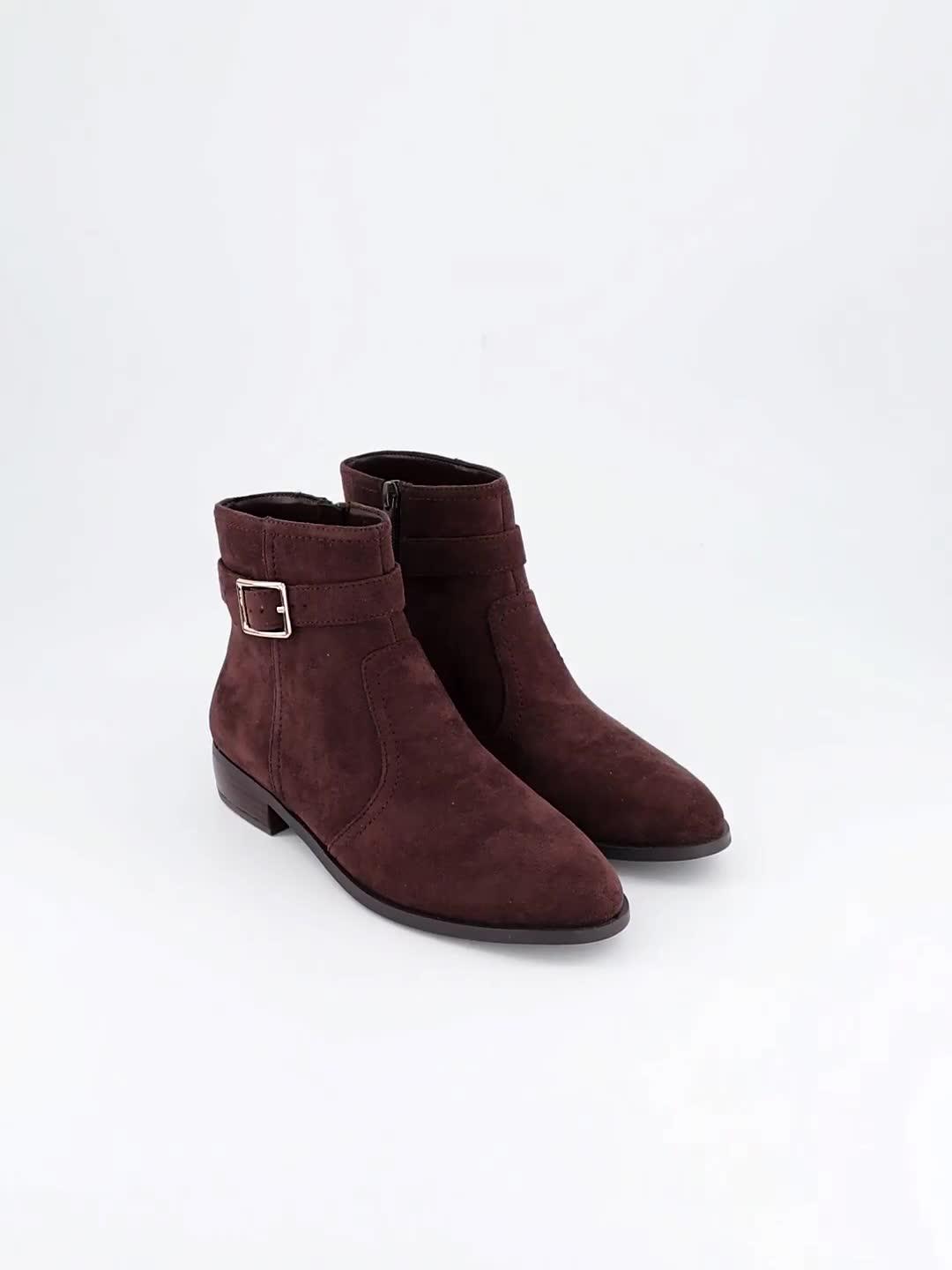 Image thumbnail 7 of 7 of The Very Collection Ankle Boot With Buckle Strap - Brown