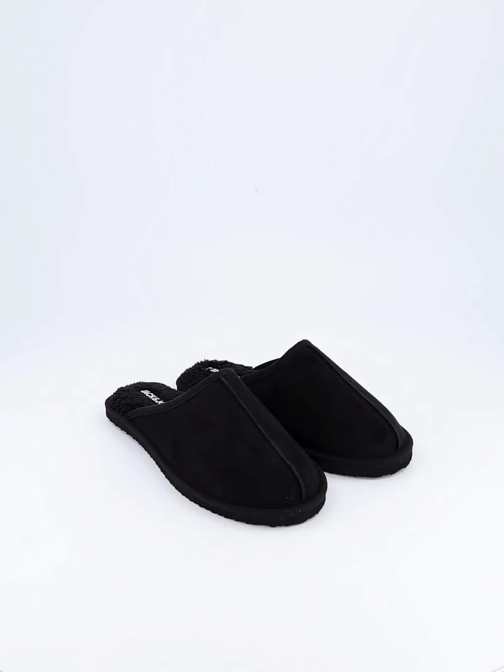 Image thumbnail 7 of 7 of Jack & Jones Mens Microfiber Slip-On Mule Slippers - Anthracite