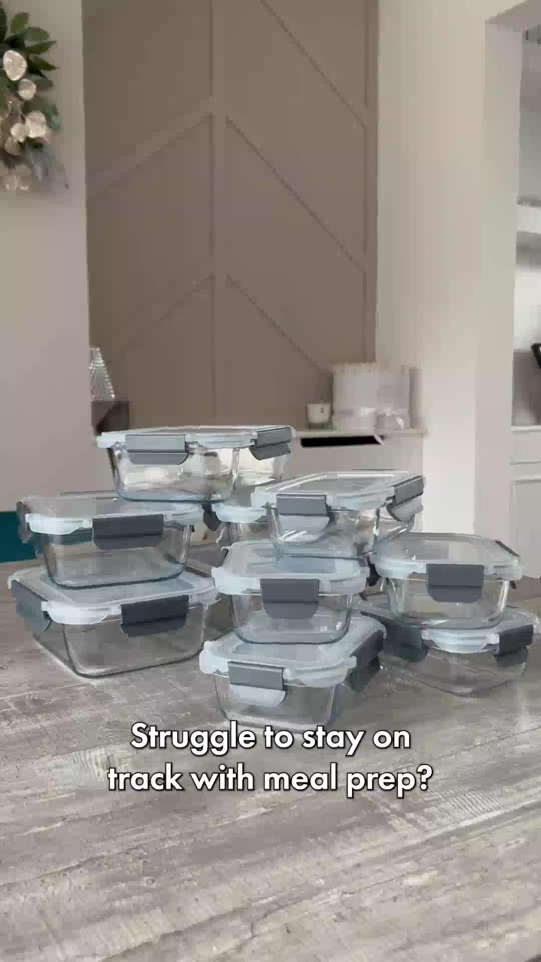 Image thumbnail 8 of 8 of Vonshef Glass Food Storage Containers - 5 Piece Set