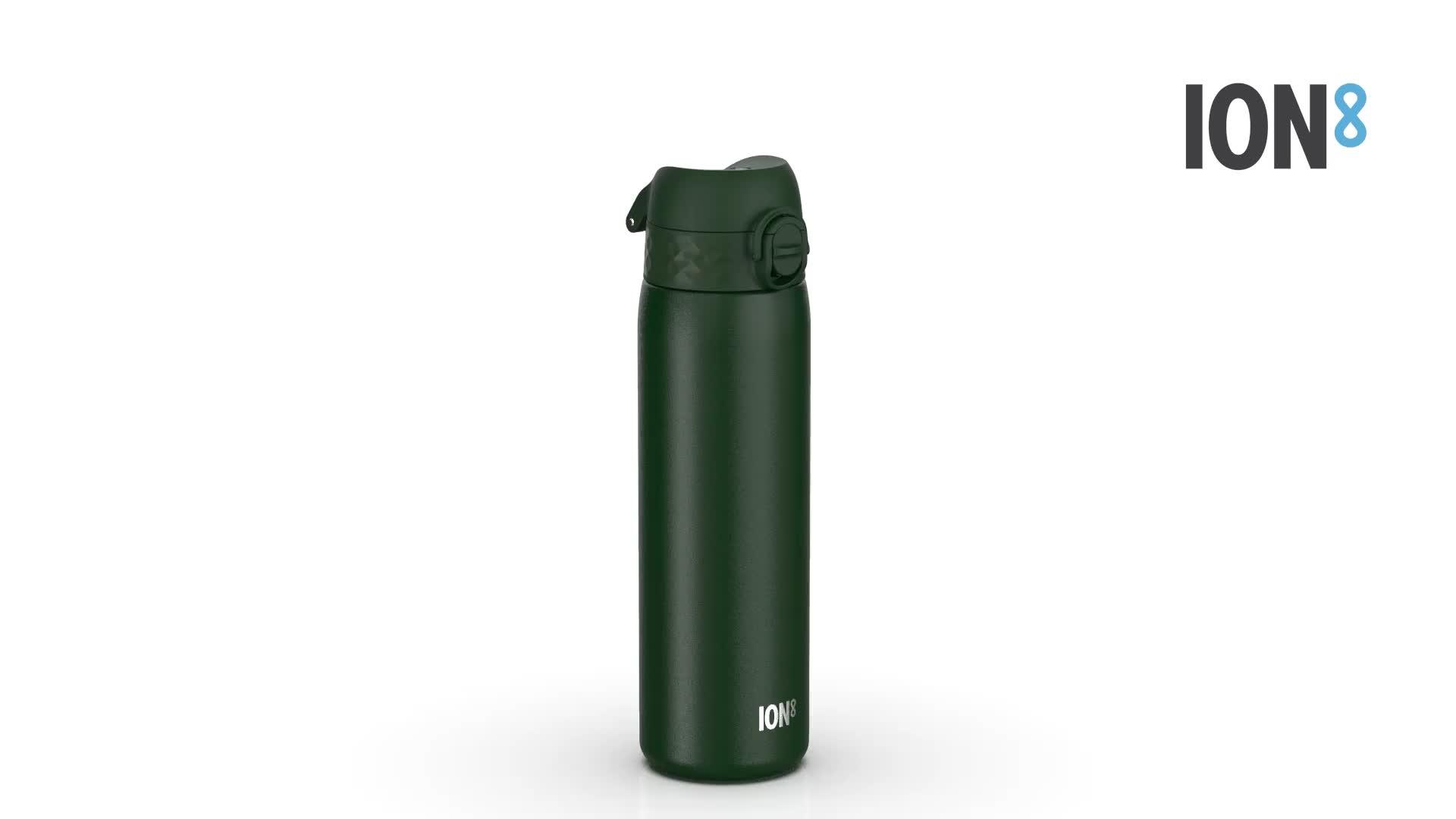 Image thumbnail 7 of 7 of Ion8 Leak Proof Slim Water Bottle, Vacuum Insulated, Dark Green, 500ml (17oz)