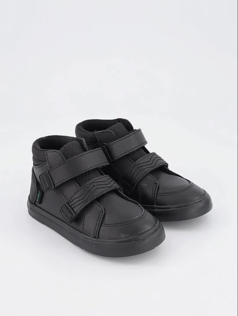 Image thumbnail 7 of 7 of Kickers Infant Tovni Hi Reflective Leather Shoe - Black