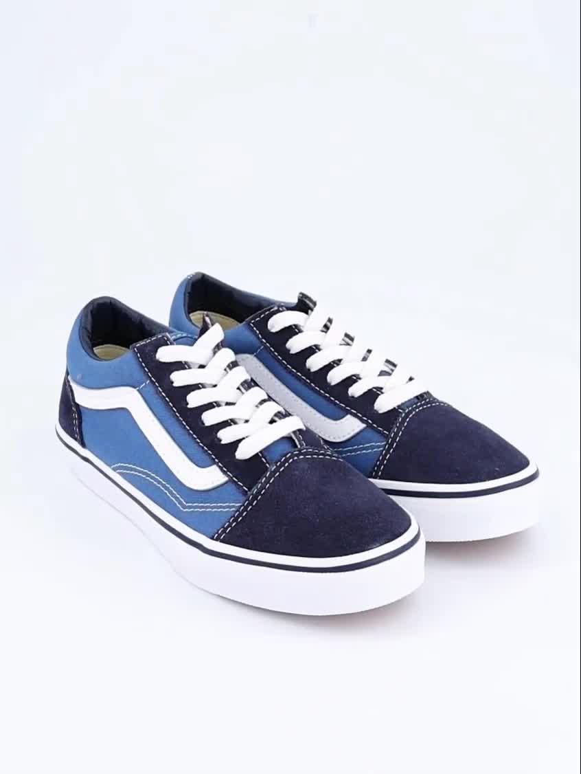 Image thumbnail 7 of 7 of Vans Junior Old Skool Trainer - Blue