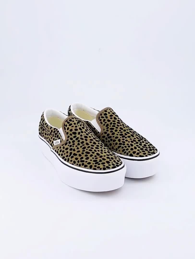 Image thumbnail 8 of 8 of Vans Womens Slip-On Platform Spot Print Trainers - Brown