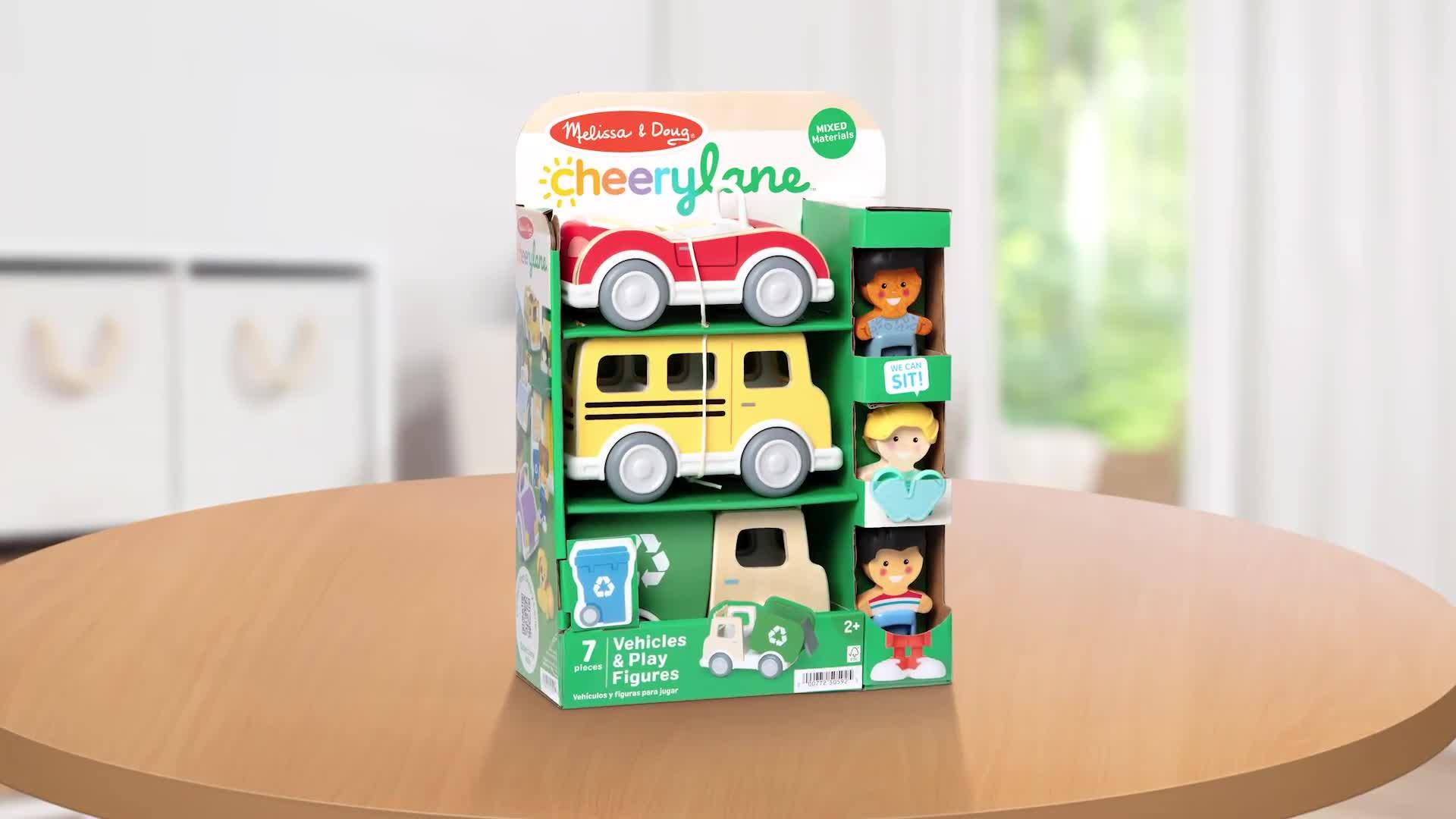 Image thumbnail 8 of 8 of Melissa & Doug Cheery Lane Vehicle Play Set