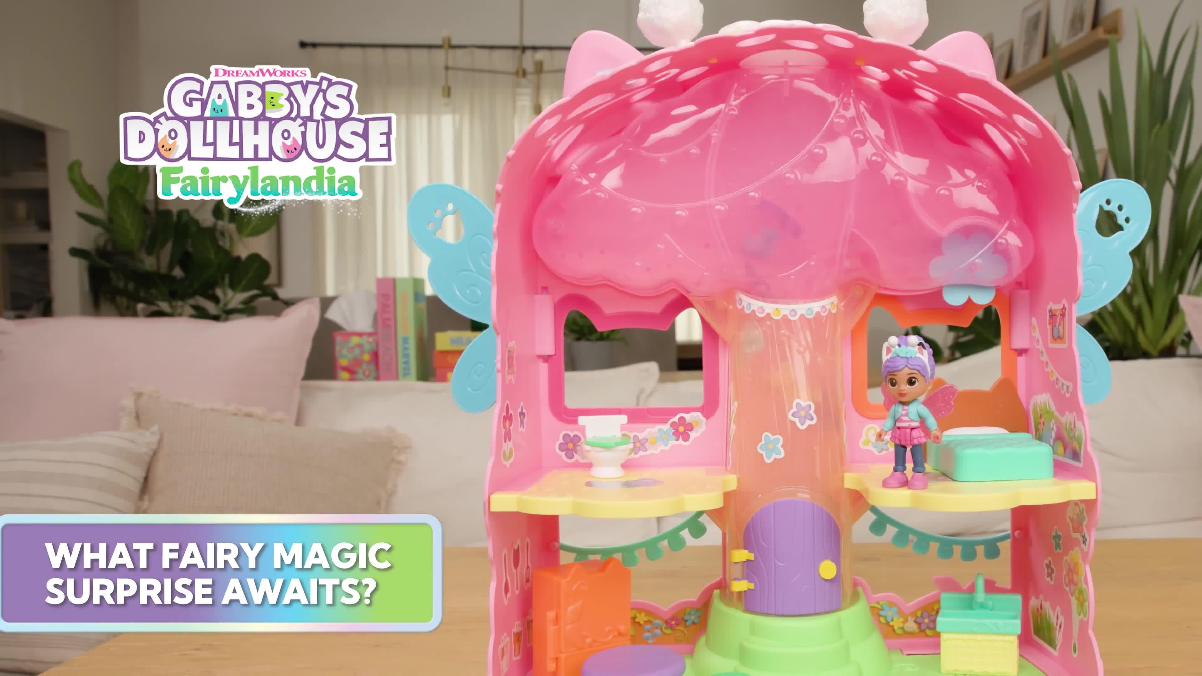 Image thumbnail 8 of 8 of Gabby's Dollhouse Flutter Magic Fairy Playset