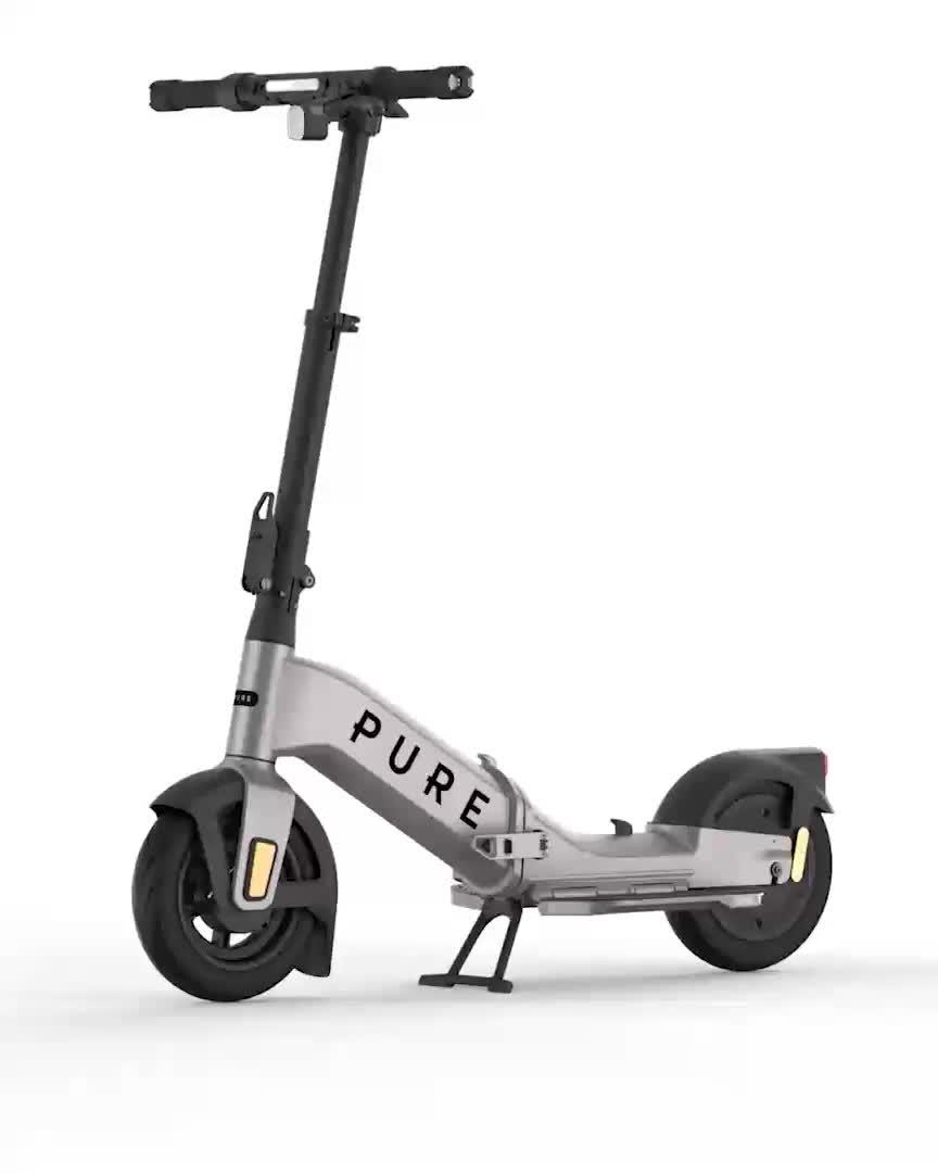 Image thumbnail 8 of 8 of Pure Flex Platinum Silver Electric Scooter