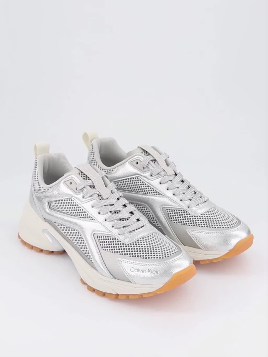 Image thumbnail 7 of 7 of Calvin Klein Metallic Hike Runner Hybrid Trainers - Silver