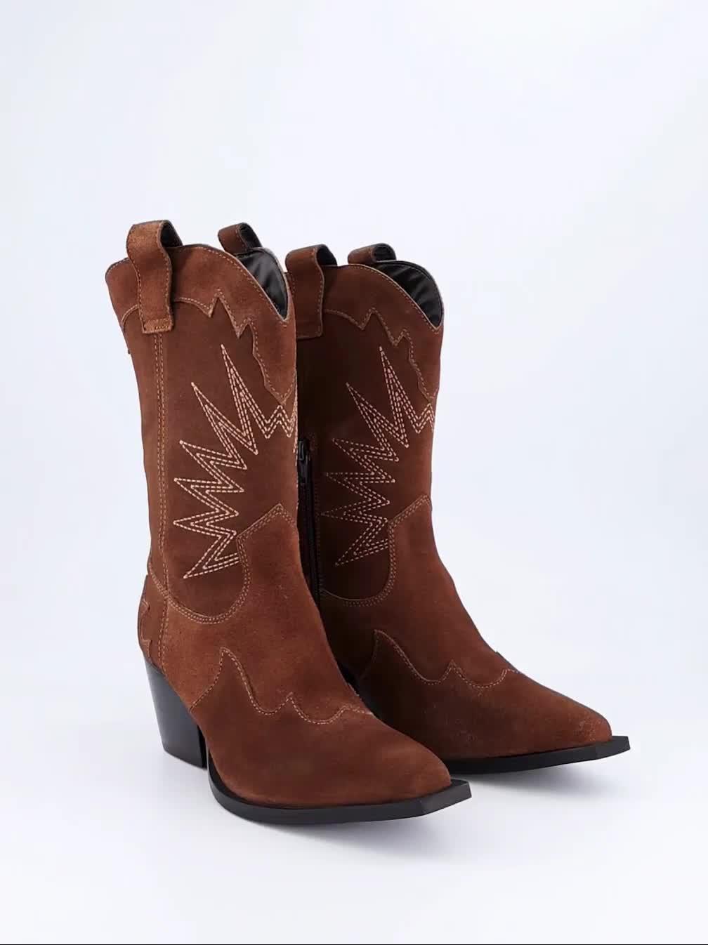 Image thumbnail 7 of 7 of Only Eva Leather Cowboy Boots